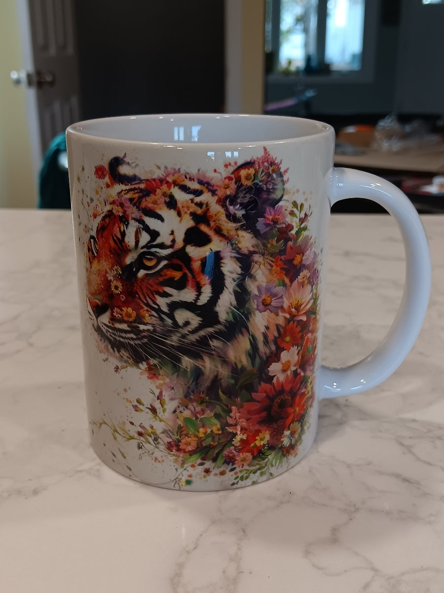 Floral Tiger Mug