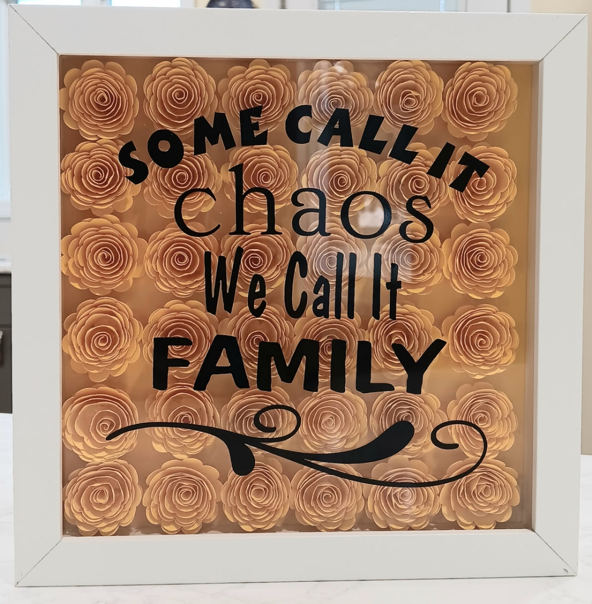 "Some Call It Chaos, We Call It Family" Shadow Box