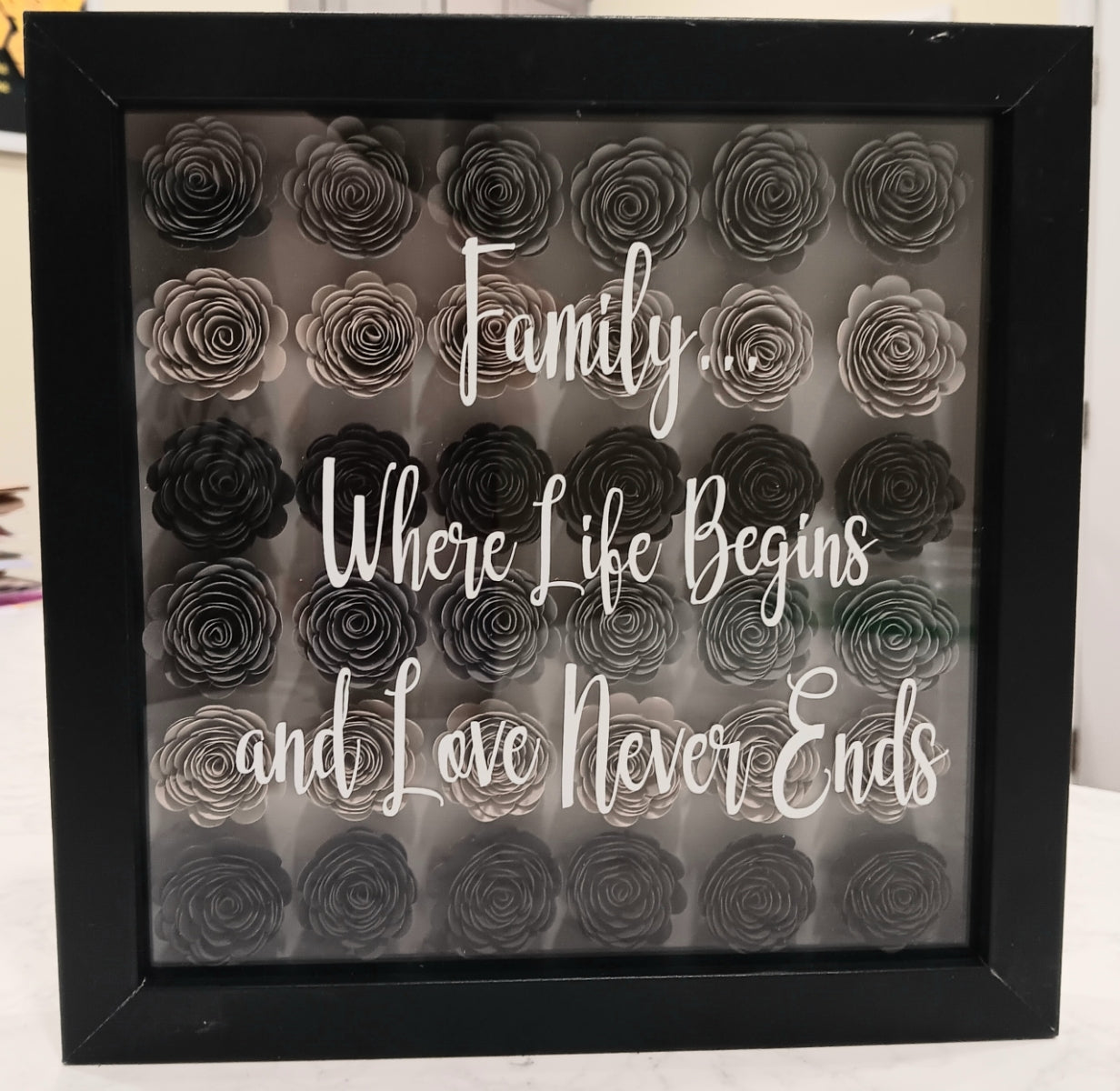 Family Shadow Box – Where Life Begins and Love Never Ends